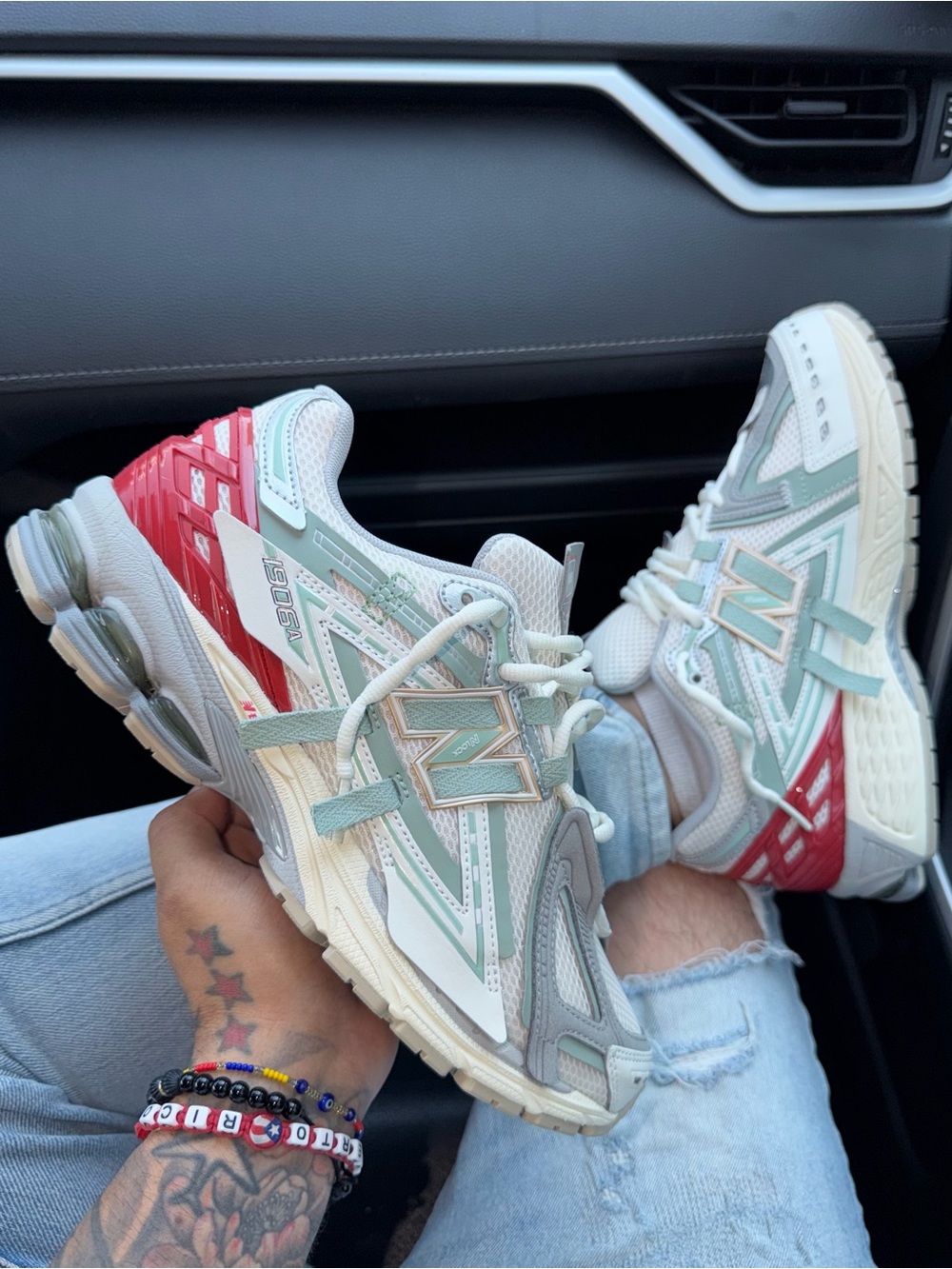 New Balance 1906R White Mint & Red - Picture 2 of 4